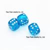 8-10mm Transparent Monochrome Square Dice Beads for DIY Mahjong Crafts