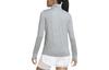 Nike T Shirts Women's Smoke Gray Turtleneck Moderate Straight Fit CU3220-084