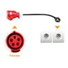 JDMEX CEE Female Plug For Portable EV Charger Schuko / Israel Plug Socket Adapter Connect with 16A/32A 1 / 3Phase 7KW /11KW