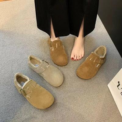 Chaussures chaudes en coton neige, nouvelles chaussures duveteuses automne et hiver, chaussures Doudou empilées et épaissies, modèles polyvalents pour femmes