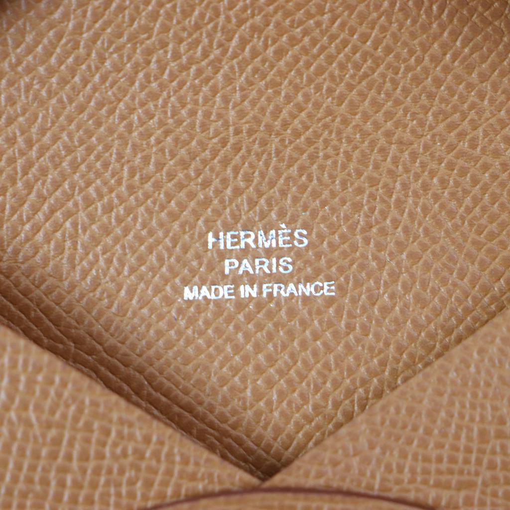 Excellent HERMES Coin case Calvi Card Case Epsom mens Used
