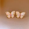 Monet Garden Purple Baroque Pearl Earrings - Vintage Style, Luxury Women's Studs