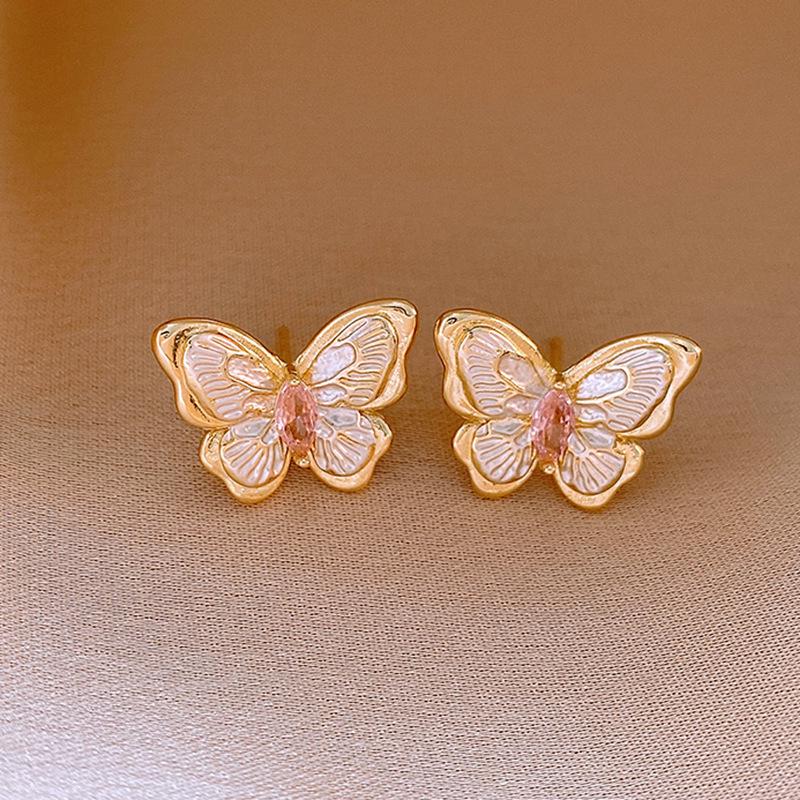 Monet Garden Purple Baroque Pearl Earrings - Vintage Style, Luxury Women's Studs