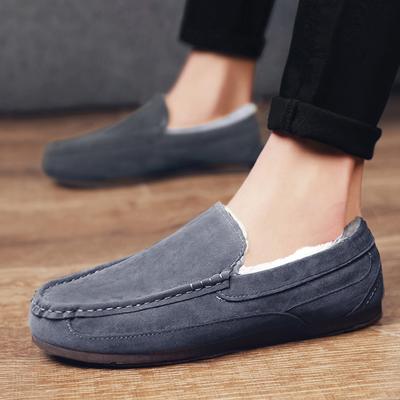 Wildleder Slipper Herren Casual Bootsschuhe Mokassins Hombre Schuhe Winter Herren Sneaker Slip-on Schuhe Männlich Erwachsener Luxus