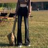 Spring Autumn High Waist Stretchy Slimming Skinny Trumpet Denim Pant Korean Trousers Solid Color Basic Women Classic Flared Jean