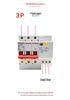 Delixi DZ47SLE 3-Phase Earth Leakage Circuit Breaker with 3P Protection, 380V