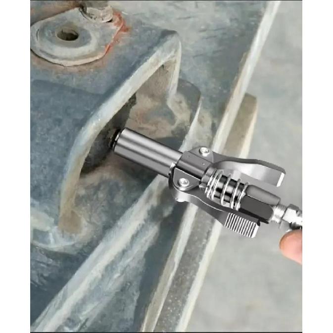1pc Grease Nozzle Stainless Steel Double Handle High Pressure Locking Pliers Grease Nozzle Grease Auto Repair ToolsGood product