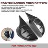 2pcs Carbon Fiber Pattern Rearview Side Mirror Cover Cap Cover Protector Molding Trims Decoration For Honda Civic 11th Gen 2022