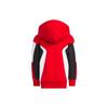 adidas Logo Print Hooded Long Sleeve Jacket Kids Jackets Red IA8281