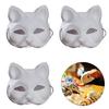 Cats Masquerade Mask Unpainted Mask with Acrylic Paint and Paint Brush for Kid Adult Halloween Masquerades Kid Birthday