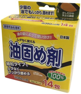 Dainichi Sangyo Oil Fine 14 Made In Cooking Oil Treatment Natural Plant For 350ml of Oil Hardener, Granules, 10g, Packets, Japan, Agent, Ingredients,