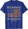 Keine Könige in Amerika Seit 1776 Vintage USA Flagge Unisex T-Shirt