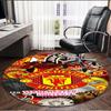 Manchester United F.C Print Round Rug, Washable Floor Carpet, For Entryway Dorm Laundry Room Office Study, Home Decor Birthday Christmas Gift