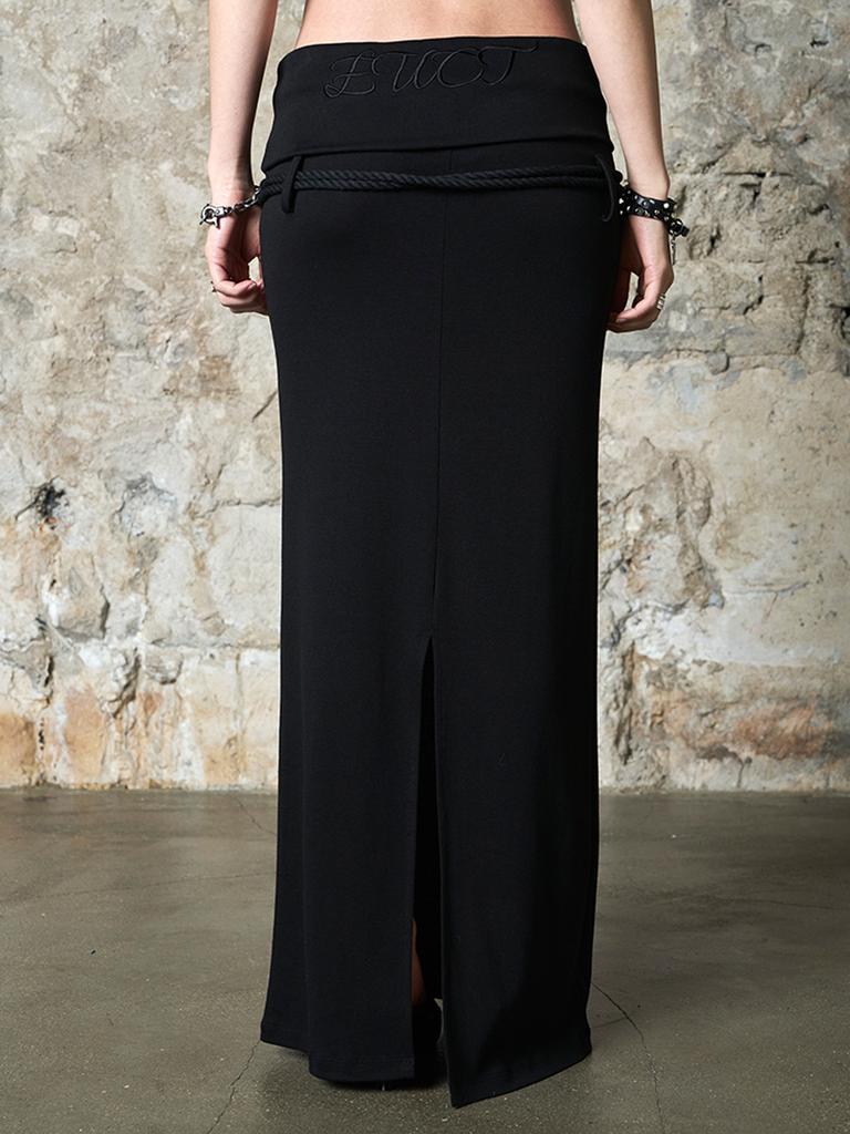Iyussiti Folding Maxi Skirt - Black