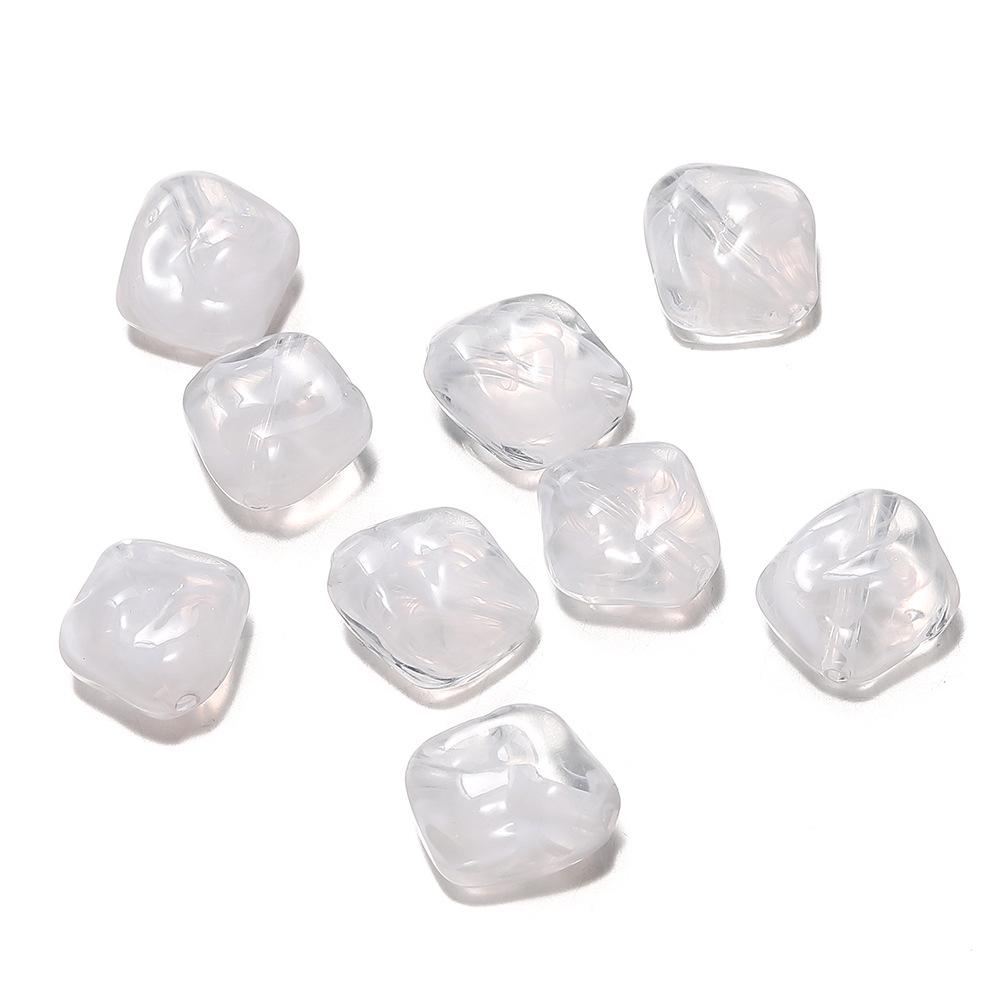 Acrylic Irregular Polygon Beads for DIY Phone Chains and Handmade Accessories