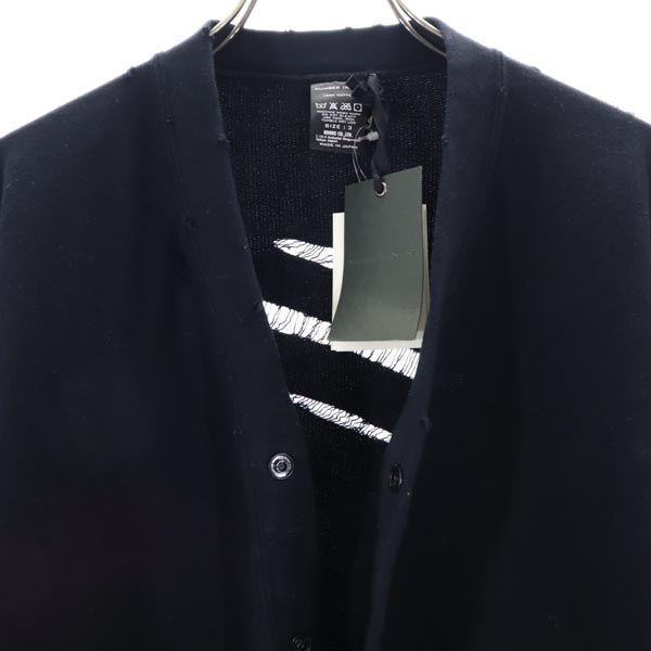 NUMBER(N)INE made in Japan Long sleeve Distressed knit cardigan 3 Men's Used