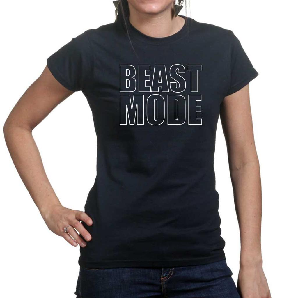 Beast Mode Fitness for Women - Soft Material Novelty Gym Shirt - Workout Gym Graphic T-Shirts - Motivational Gifts, Gym Lovers