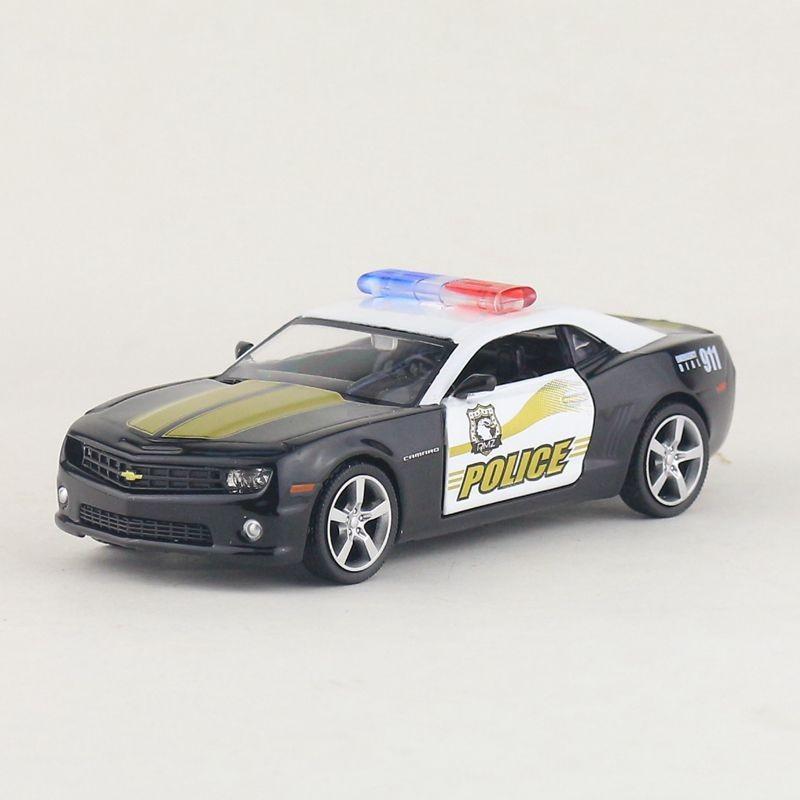 Car Model Alloy Camaro Bumblebee Police Car Toy For Kids Collectors