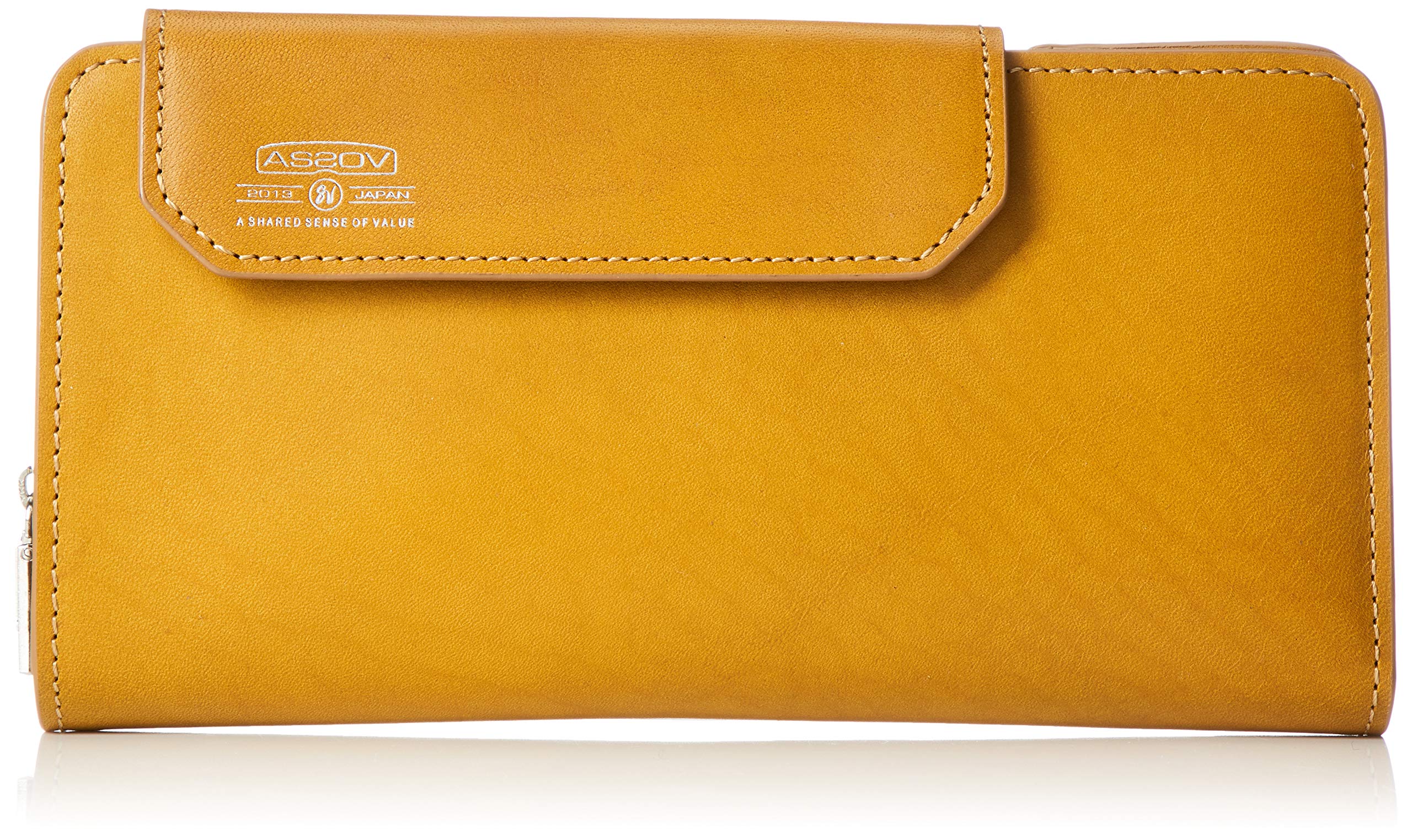 

ASSOB Leather Mobile Long Camel Wallet,