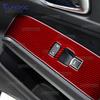 Echter Weicher Karbonfaser-Aufkleber für Honda Civic Type R 11. FL5 2022 2023 2024 2025 Auto-Fensterheber-Knopf Rahmen Panel Verkleidung.