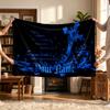 Gotikinis kryžius (1) Personalizuotas vardinis pledas Minkštas jaukus dovana sofai lovai sofai namų dekoravimui