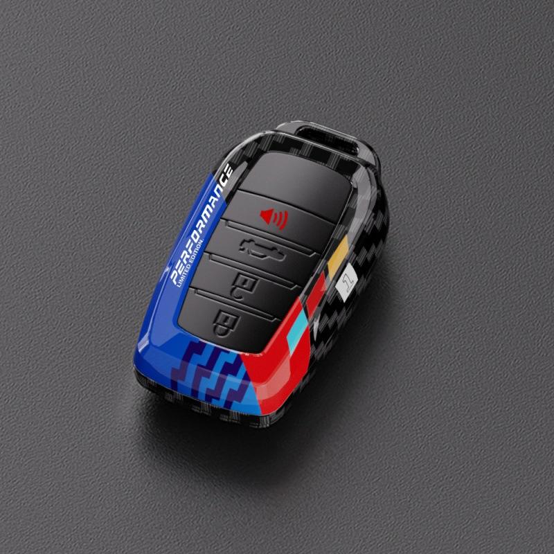 For Toyota Key Sets Corolla CHR Highlander Leiling Shell Buckle, Camry RAV4 Coated Carbon Fiber