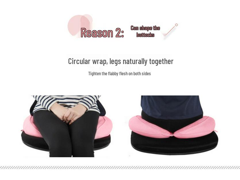 Office Lumbar Support Cushion Foldable Seat & Backrest Pillow