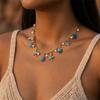Boho Zee Ster Sint-jakobsschelp Schelp Hanger Ketting voor Vrouwen Elegante Schelp Parel Kwast Metaal Ketting Choker Zomer Strandfeest Sieraden