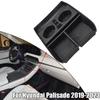 ABS Black Armrest Console Central Storage Box For Hyundai Palisade - Container Tray Holder Car Accessories