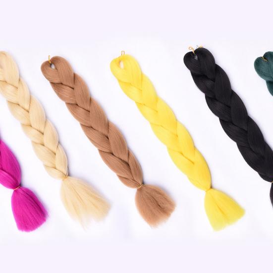 Dam Jumbo Crochet Braiding Ombre Color Synthetic Kanekalon Hårförlängningar