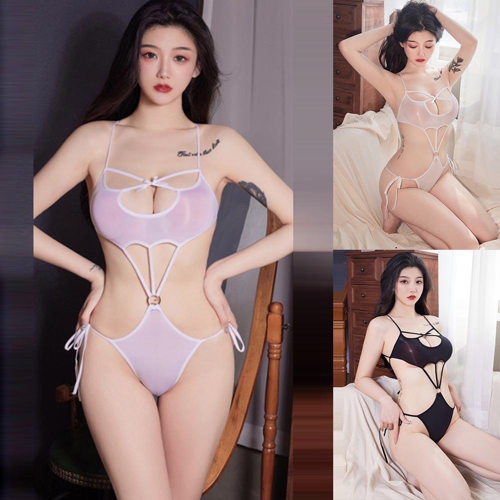 

Смотрите сквозь боди для женщин пижама однотонные стринги