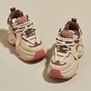 Autumn and winter women's shoes with thick soles, heightening and velvet to keep warm, sports shoes for children, versatile and casual