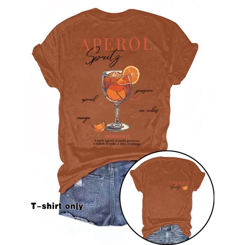 

Женская модная футболка с принтом, летний новый стиль с короткими рукавами L красный