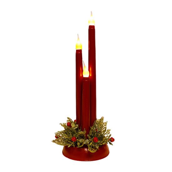 Christmas LED Candle Lamp Battery Powered Flameless Fake Taper Candle Decoration Flickering Long Electric Simulation Candle Light