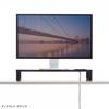 SANWA SUPPLY Monitor Stand with Outlet (W600, Black) MR-LC212BK