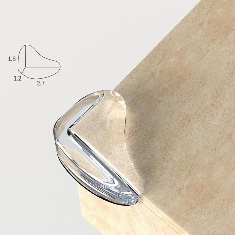 10Pcs/Lot Baby Security Protection Corners Home Silicone Transparent Corner Guards Anti-Shock Furniture Table Edge Protectors