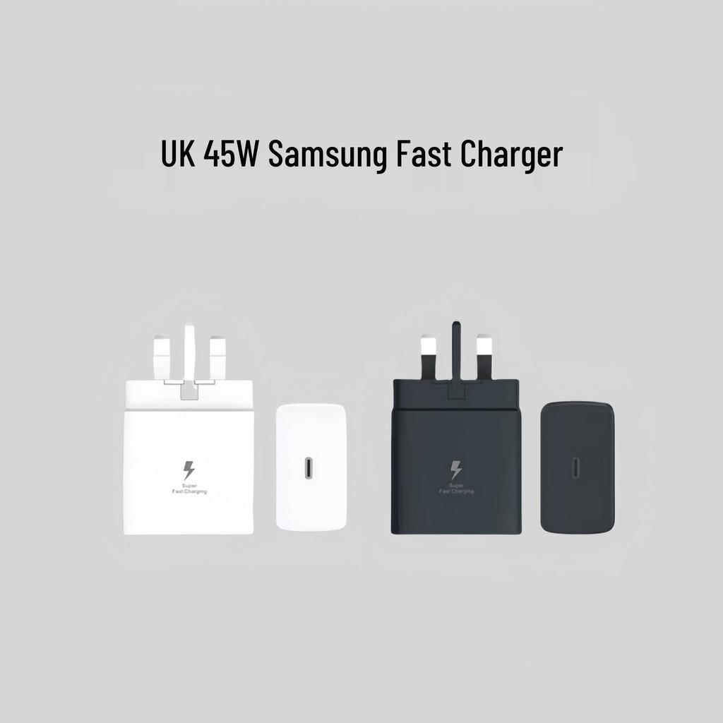 Samsung PD45W Grenzüberschreitendes Ladegerät-Set: Super schnelles 25W Kabel, US/UK/EU Steckeroptionen
