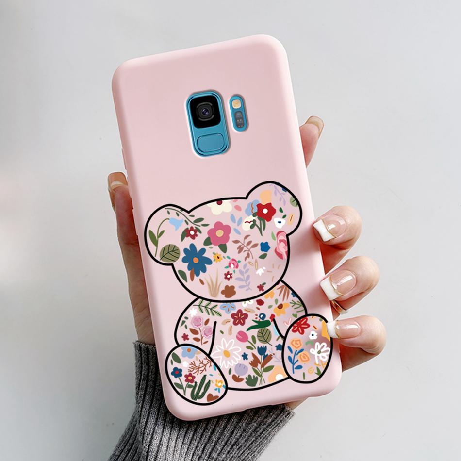 Case For Samsung Galaxy S9 S 9 Plus Phone Cover Cute Cat Cartoon Bear Frog Soft TPU Coque For Samsung S9 Bumper S9+ S9PLUS Funda