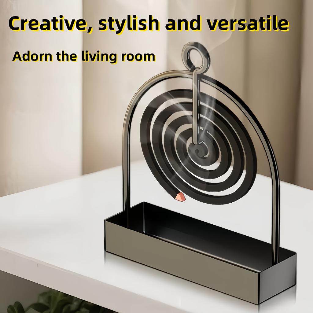 Supporto Metallico per Brucia-incenso per Zampironi & Bruciatore Sospeso per Sandalo per Casa Camera da Letto Soggiorno Patio Campeggio Decorazione