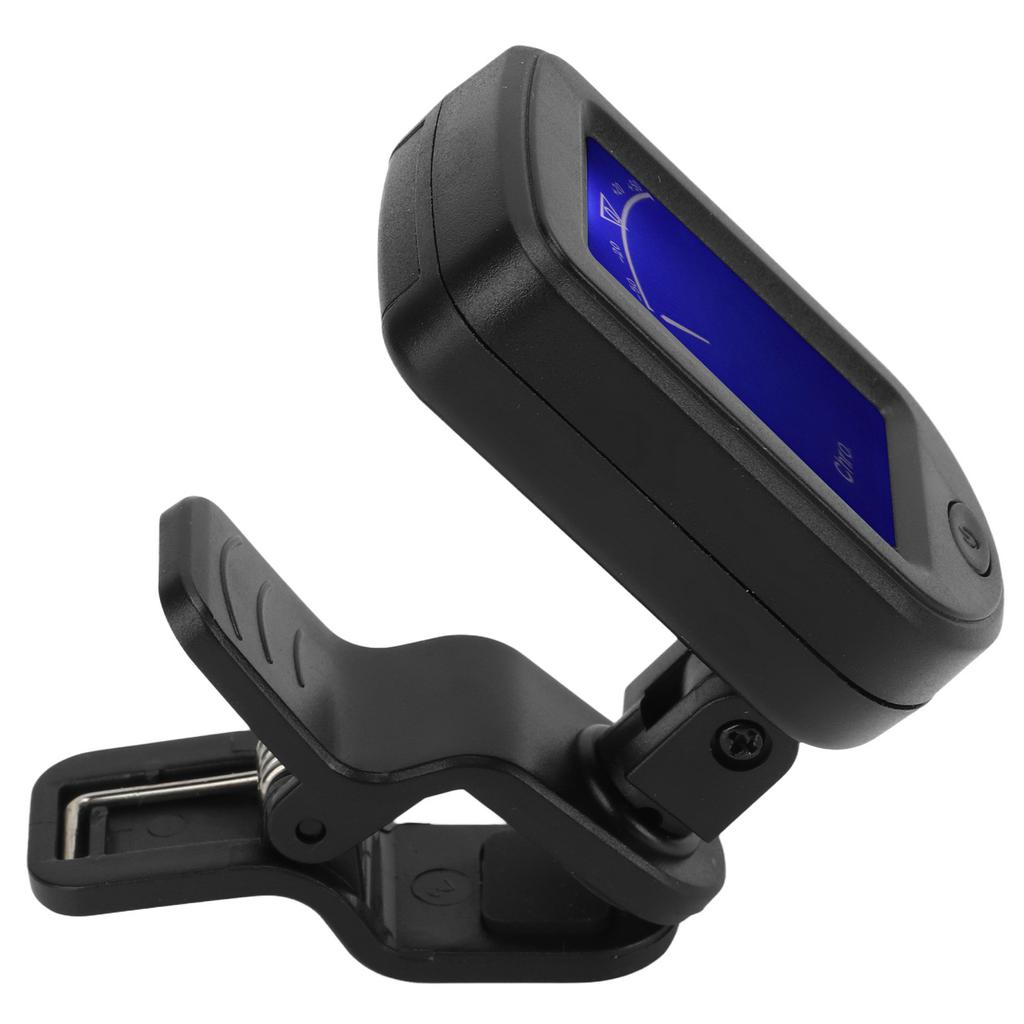 Clip-On Stimmgerät Metronom Automatische Abschaltung Hohe Genauigkeit Kunststoff für Folk-Gitarre Violine