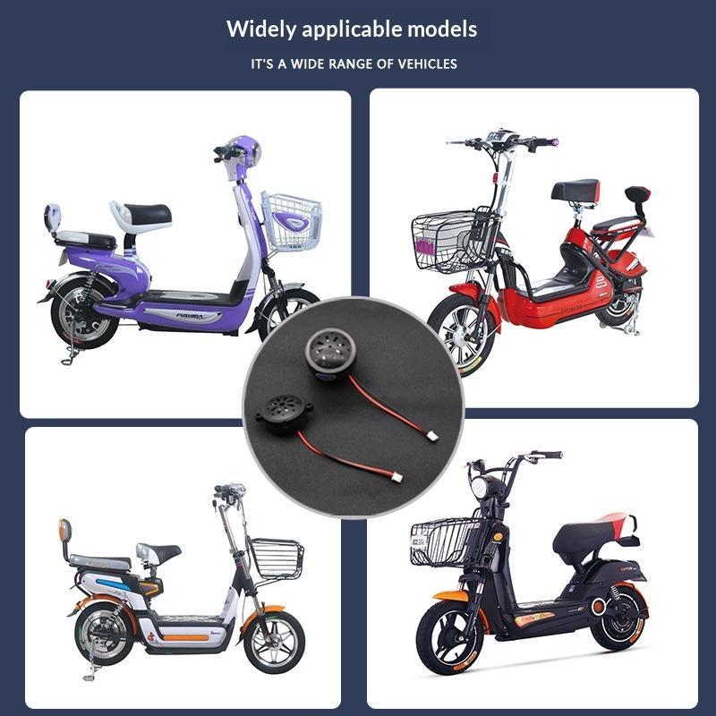 48V60V 2-Wire E-bike Lamp Horn with Power Display Instrument Head Horn for Electric Bicycle Scooter