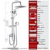 Allied Shower System with Square Spray