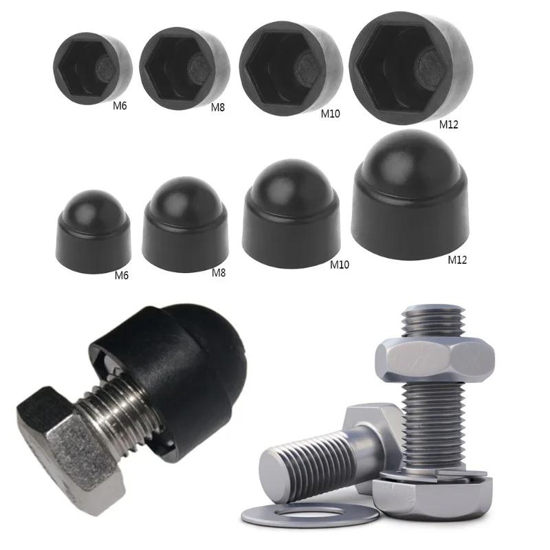 Protection Cap Cover Exposed Hexagon Bolt Nut Dome Plastic Cap M6 M8 M10 M12 M14 M16 M18  Bolt Protective Caps Lots Waterproof