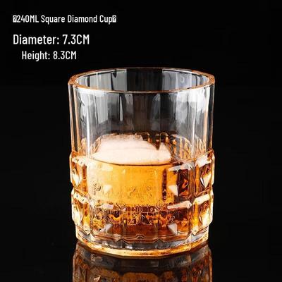 HANDUNYOU Classic Faceted Whiskey Glass