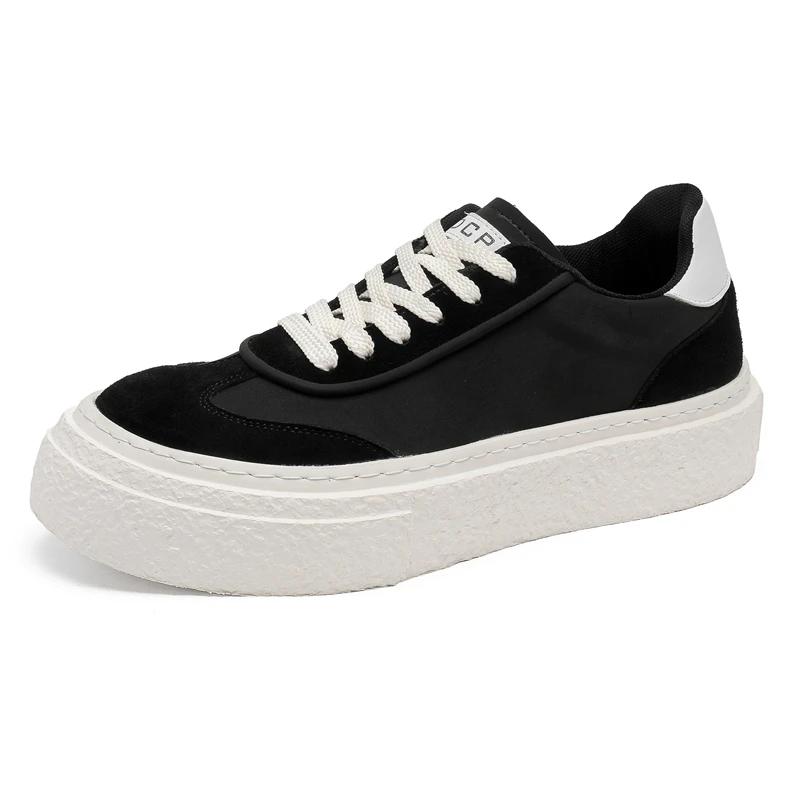 Fashion Italian Genuine Leather Oxford Shoes Breathable Outdoor Antiskid Sneakers New Men Handmade Casual Leather Lace-Up Walking Shoes