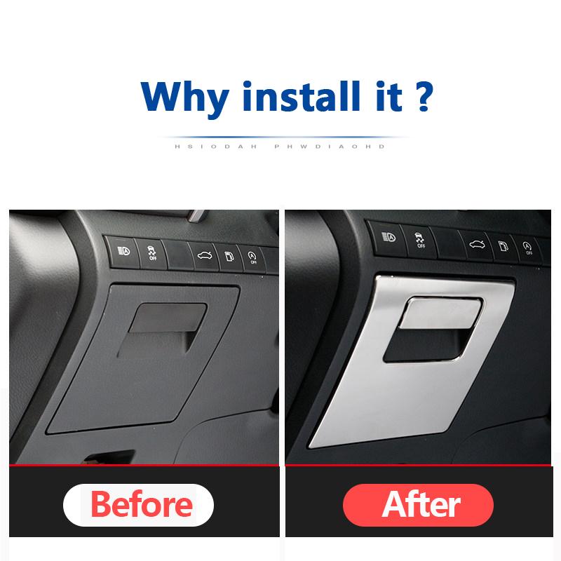 Auto Hauptfahr-Aufbewahrungsbox Griffabdeckung Zieraufkleber Für Toyota Camry 70 XV70 2018 Zubehör