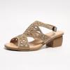 Summer Women's Shoes Thick Heel Rhinestone Shoes Hollow Fish Mouth High Heel Sandals Women
