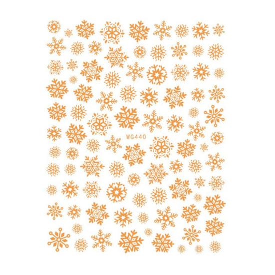 1/2Pcs Colorful Snowflake Nail Art Sticker Self-adhesive DIY Home Salon Winter Christmas Snowflake Women Fake Nail Decoration Decal