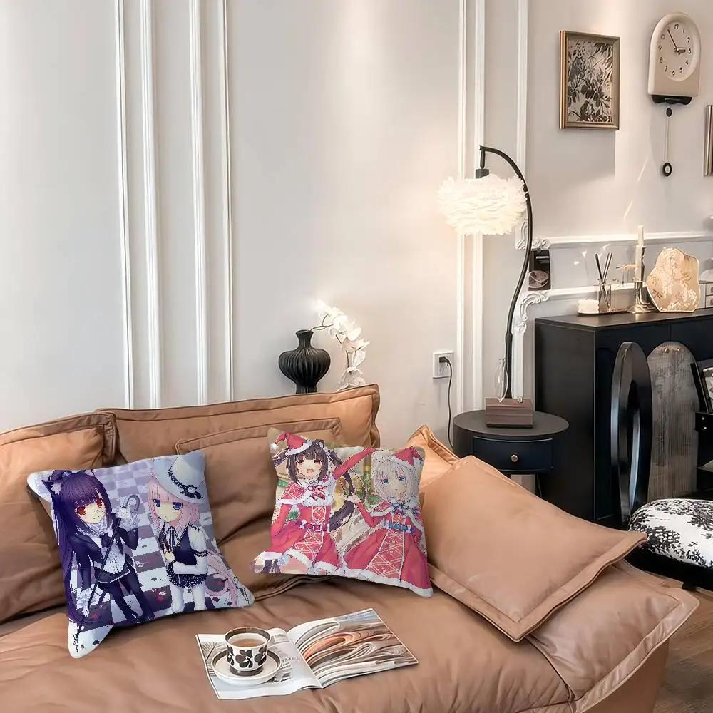Anime N-Nekoparas Pillowcases Home Bedding Decorative Pillow Cover Wedding Super Soft Pillow Case