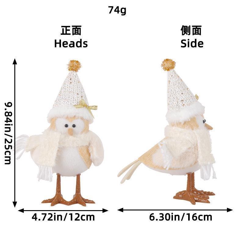 

Милый пингвин Рождественский светящийся пингвин Птицы Креативный рождественский подарок Маленькое животное Украшения для стола white pointed hat